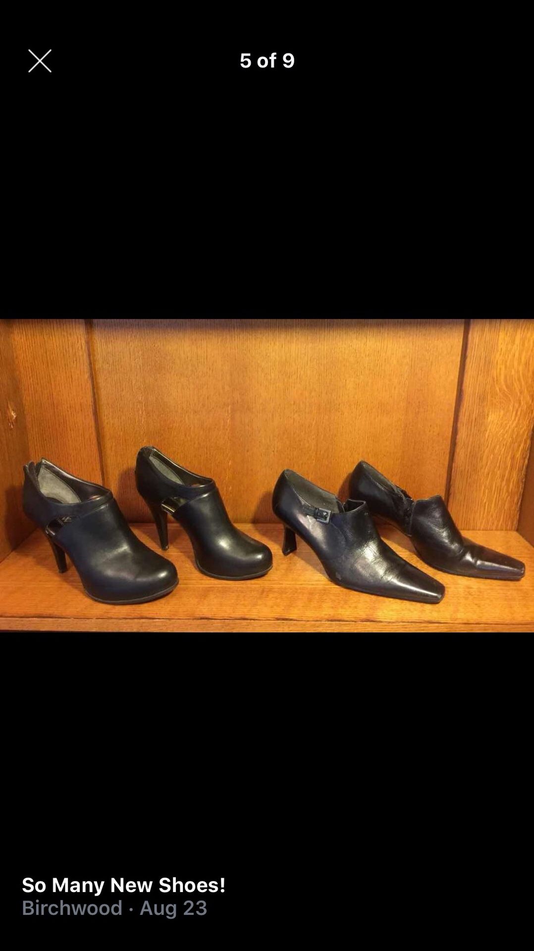 Many new shoes- size 7