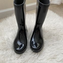 Kids Ugg Rainboots Black 