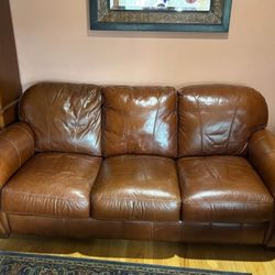 Leather Couch - GOOD CONDITION