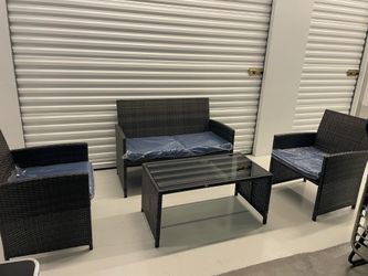 NEW Fully Assembled Sturdy Patio Set Wicker Set