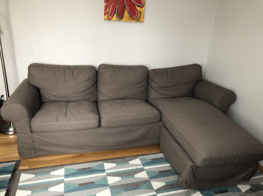 Brown IKEA ektorp series couch