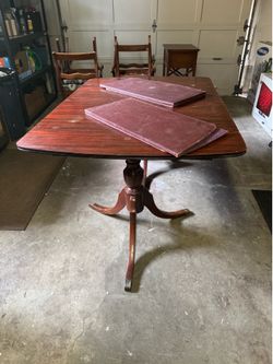 Antique table & chairs set
