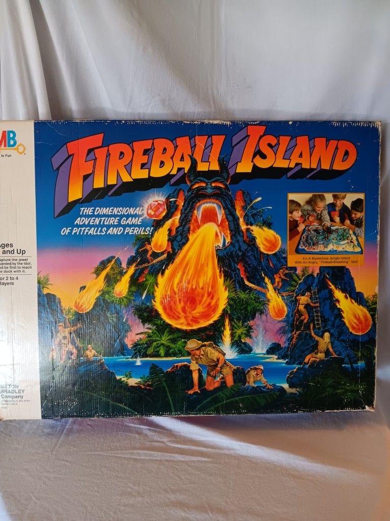 Vintage 1980s Fireball Island Board Game