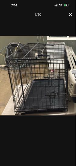 Black Wire Dog Crate with Tray(19x21x30)