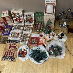 Lot Of Vintage Glass Ornaments/ Decorations