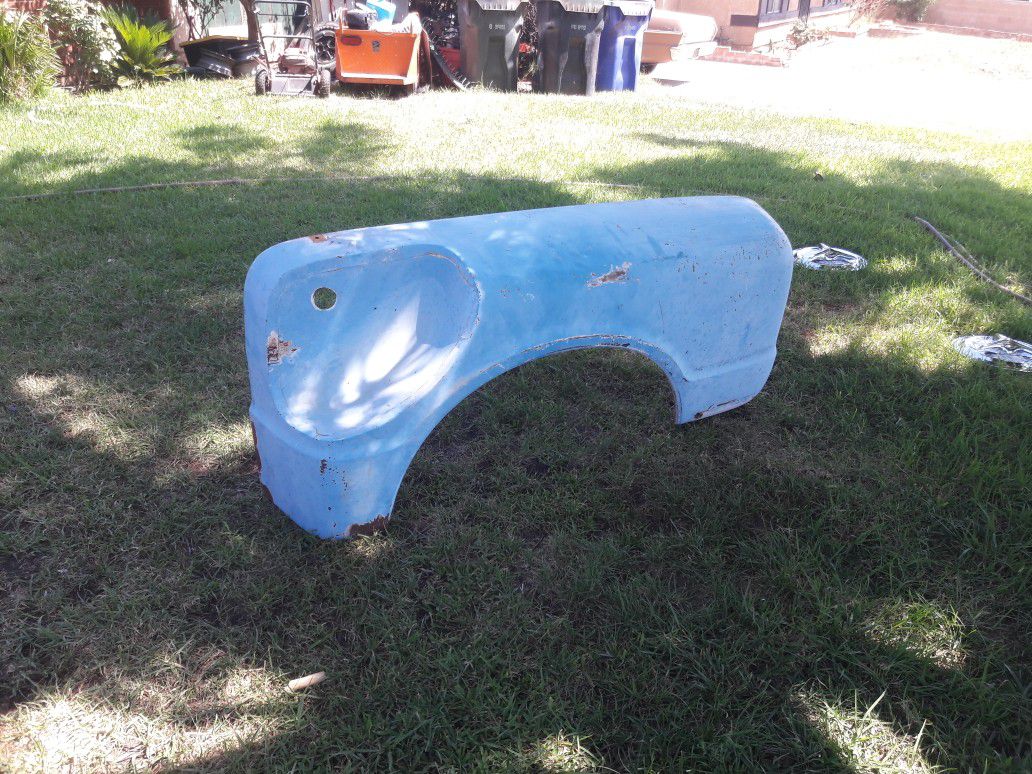 1967 Chevy pickup rear fender and other parts