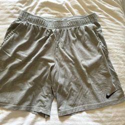 Gray Nike Dri-Fit shorts Large L Like new 