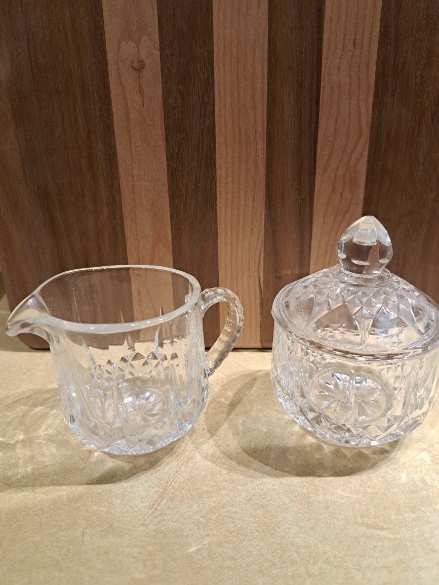 Crystal Sugar and Creamer