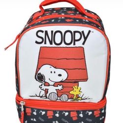 Snoopy Drop Bottom Lunch Bag