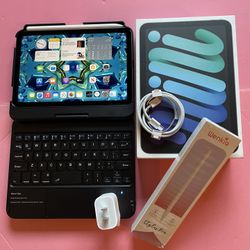 Apple ipad Mini 6th Generation (2021 model) 256GB With Box, keyboard, pencil & Accessories 