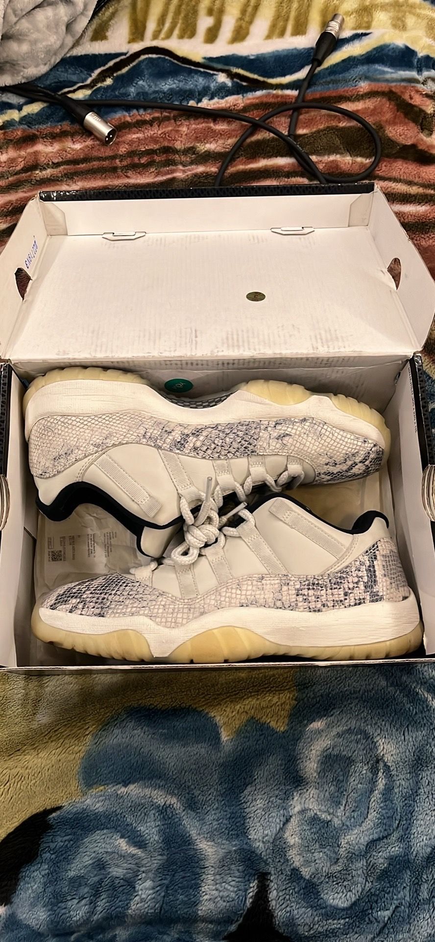 Jordan 11 snakeskin bone