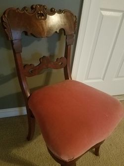 Beautiful Pink Antique Lady's Desk Chair