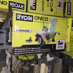 Ryobi 18v Brushless Cordless Compact Portable Jobsite Table Saw