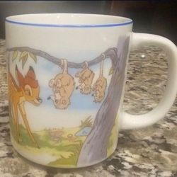 Disney Land Cup-  Bambi, Mr Owl And Mr Chipmunk