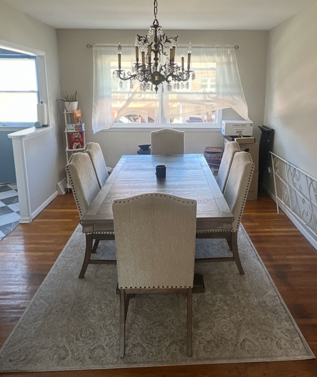Johnelle Extendable Dining Table and 6 Chairs