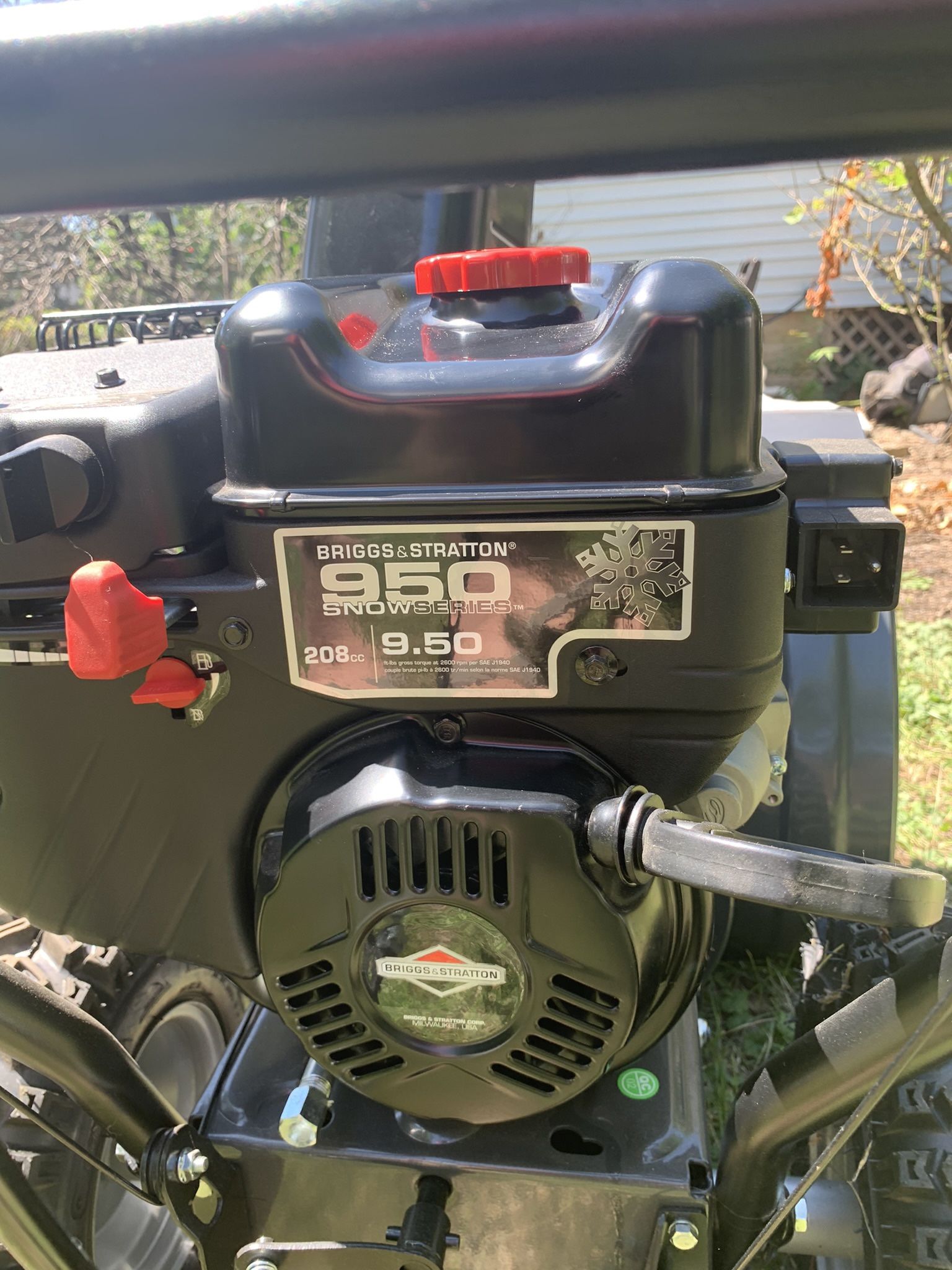 BRIGGS Stratton 24 Dual stage Snow Blower Electric Strt 208 Snow