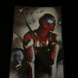 Tom holland Spider-Man Autographed Poster 