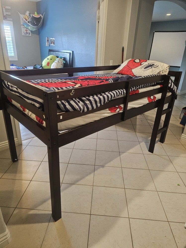 Twin Bed With New Matress