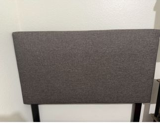 Upholstered twin size bed