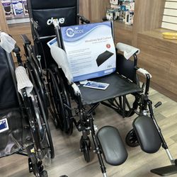 Manual Wheelchair With Elevating Leg Rests 
