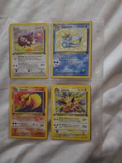 Jungle and Team Rocket: Eevee evolutions
