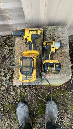 Dewalt Drill And Driver And Charger Two Batteries