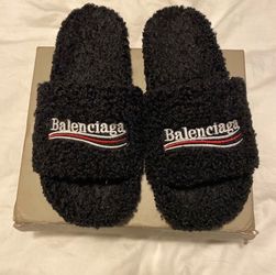 Balenciaga Furry Slides