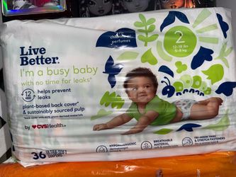 Live Better by CVS Size 2 Diapers 36 Count