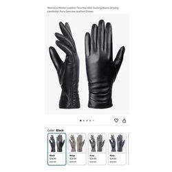 Brand new size M Womens Winter Leather Touchscreen Texting Warm Driving Lambskin Pure Genuine leather Gloves  Whitestone/Flushing, Queens or Downtown 