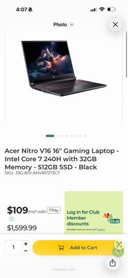 Gaming laptop