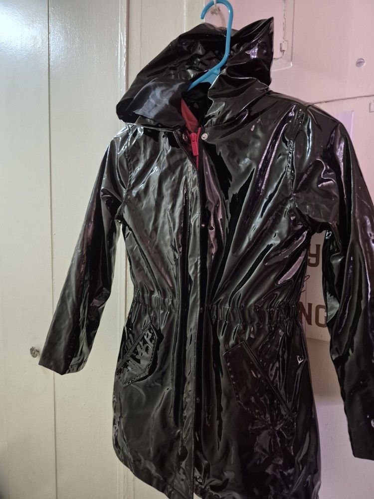 GIRLS RAINCOAT NEW WORN ONCE
