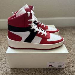 Fear of God - Basketball Panelled Leather High-Top Sneakers - Men - Red Size 12 Mint Condition 