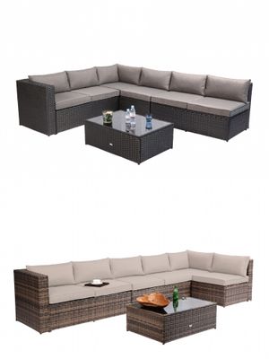 New And Used Outdoor Furniture For In Los Angeles Ca Offerup Azure Sky K86 Outdoor Furniture Sectional Sofa Patio 5 Pieces Set Black And Brown For