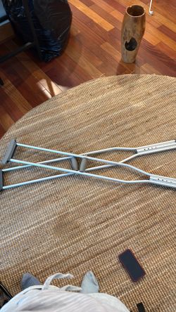 Aluminum Underarm Crutches Pair