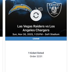 Chargers vs Raiders Game