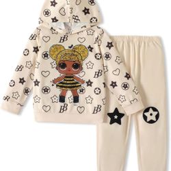 L.O.L. SURPRISE! Kids Girls Sweatshirts Character Stars Graphic Hoodie and Pants