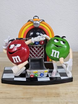 M&M Candy Dispenser Juke Box With Red And Green Dancing