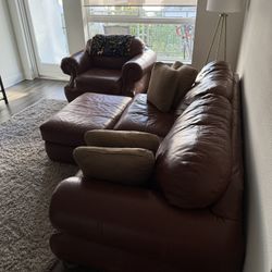 Leather Sofa Set 