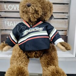 Anaheim Ducks 2012 Choco Bear Autographed ByLubomir Visnovsky