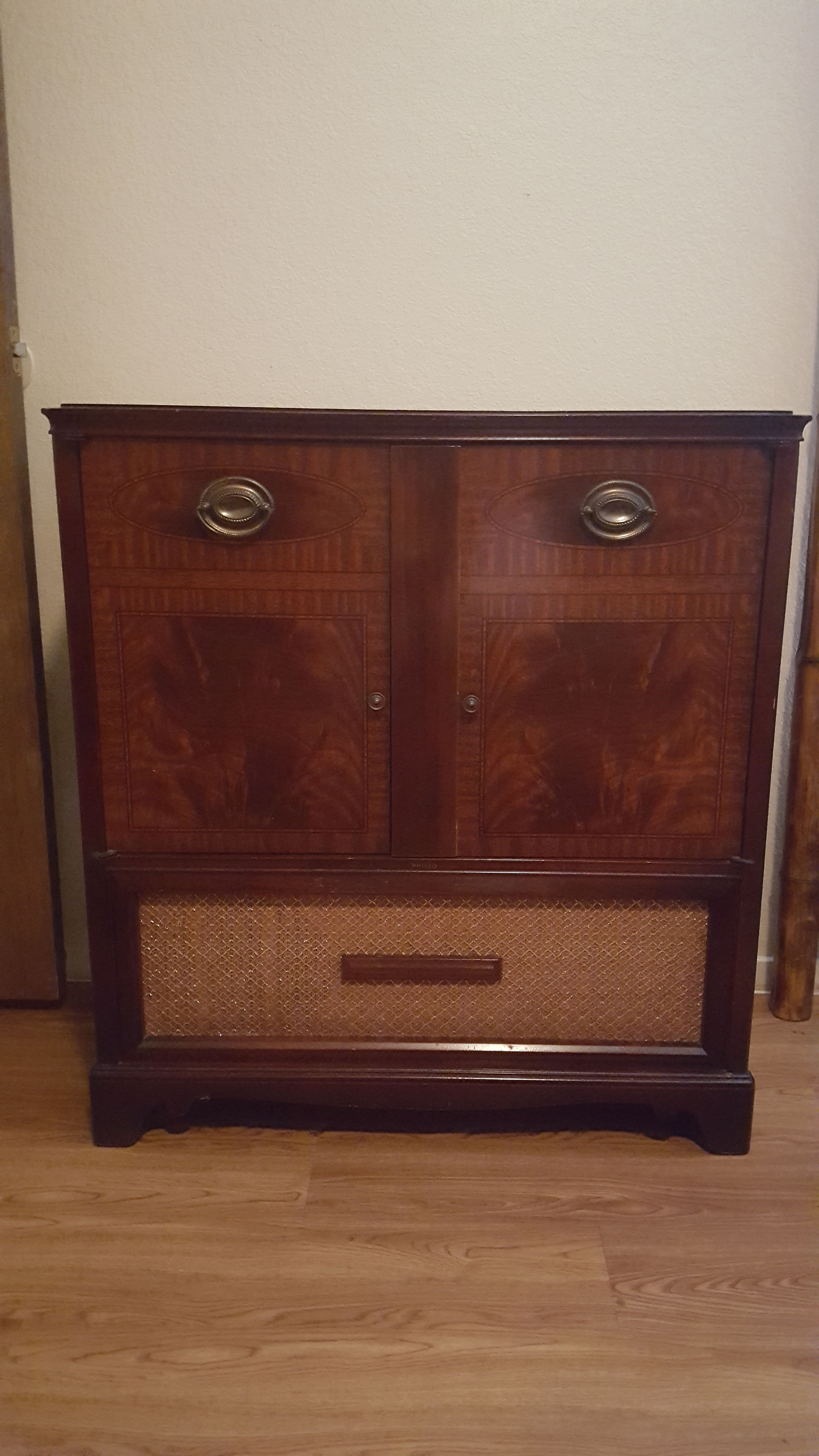 1951 Philco Console Radio and Phonograph/Record Player
