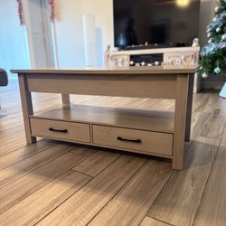 Grey Lift Top Coffee Table