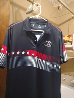 Golf Shirt With Mission Logo Men's Size M