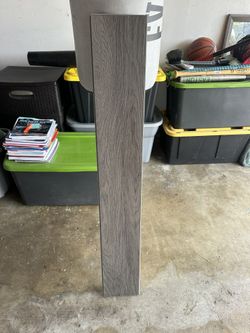 7” x 47.75” Vinyl Flooring, Ash Color, 8 Pieces Per Box, 7 Boxes, 56 Tiles Total. All Tiles New Never Been Used.