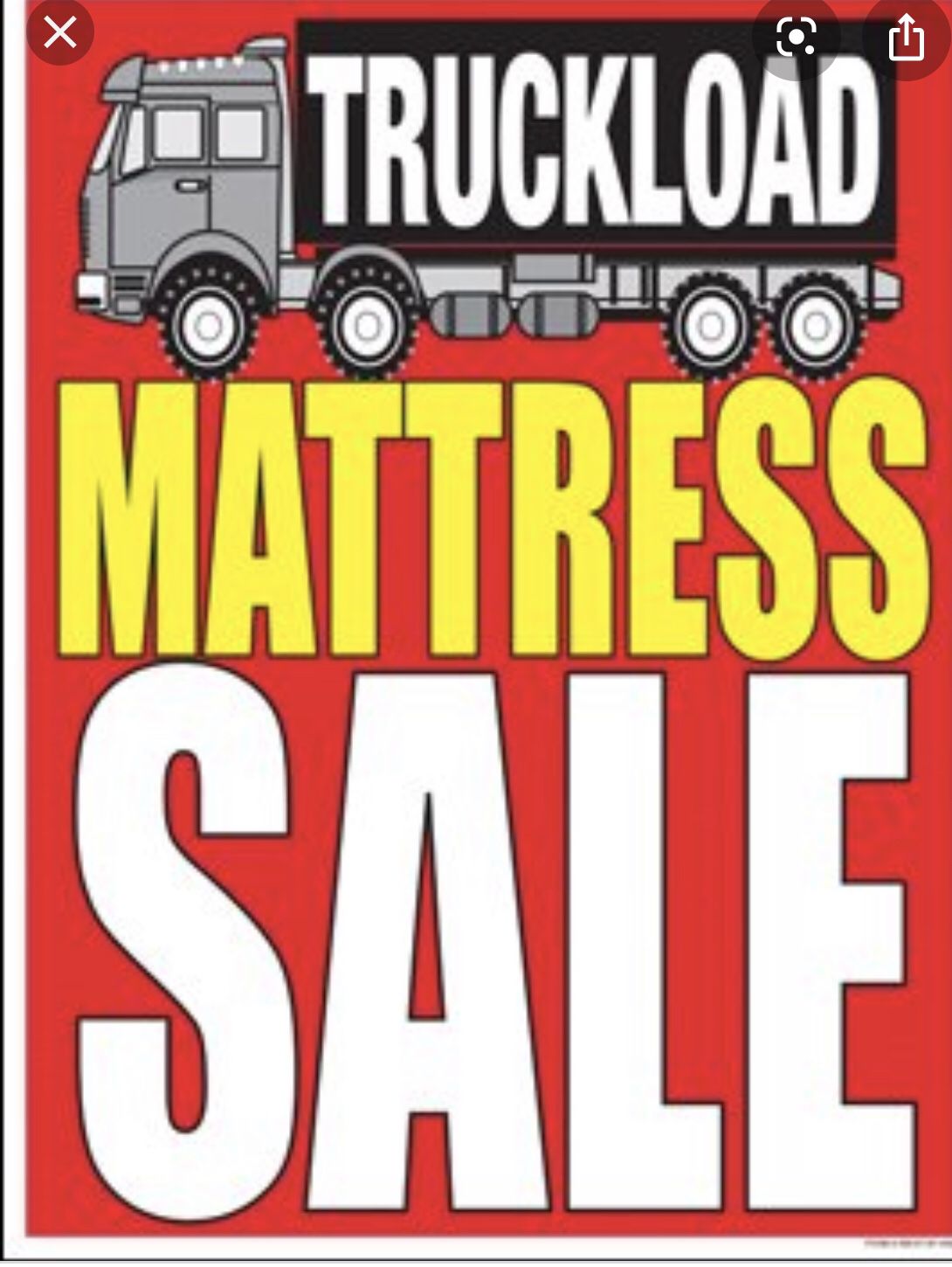 Big sale mattress twin size $169.95. Queen size $250.95 king size $350.95. Full size $199.95.