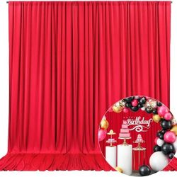 10ft X10ft Red Backdrop Panels  Party Decorations