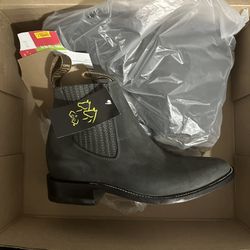 Cowboy Boots Suede Gray 
