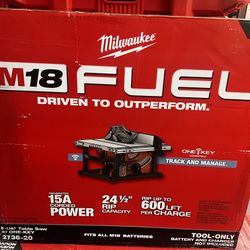 Milwaukee M18 Fuel 8-1/4 Table Saw And Inmde Jey Tool 