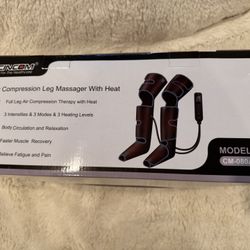 CINCOM Leg Massager with Heat and Compression, Air Compression Leg Massager for Circulation and Pain