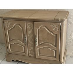 French Provincial  Storage Cabinet /make Up Stand/ Bar/baby Changing Table 