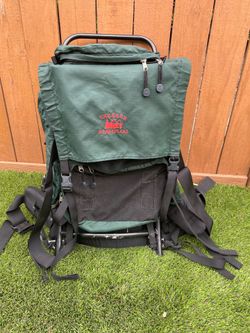REI framed backpack hiking